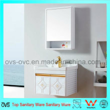 Fancy Bathroom Aluminum Vanity Cabinets with Ceramic Basin